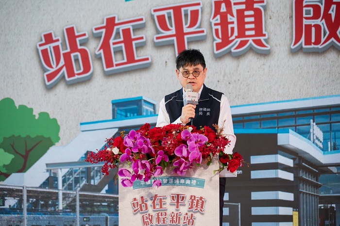 鐵道局長楊正君致詞。（交通部鐵道局提供）